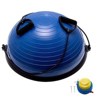 BOSU055-21 Полусфера BOSU гимнастическая, 58см., (синий) в комплекте с эспандером и насосом (B31662), 10018611, МЯЧИ ГИМНАСТИЧЕСКИЕ