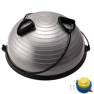 BOSU055-22 Полусфера BOSU гимнастическая, 58см., (серый) в комплекте с эспандером и насосом (B31663), 10018612, МЯЧИ ГИМНАСТИЧЕСКИЕ